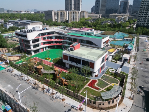 省级机关河西周转房配套幼儿园项目交付投用