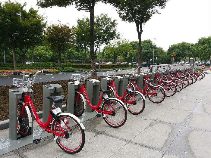 无锡市公共自行车正式入驻市民中心